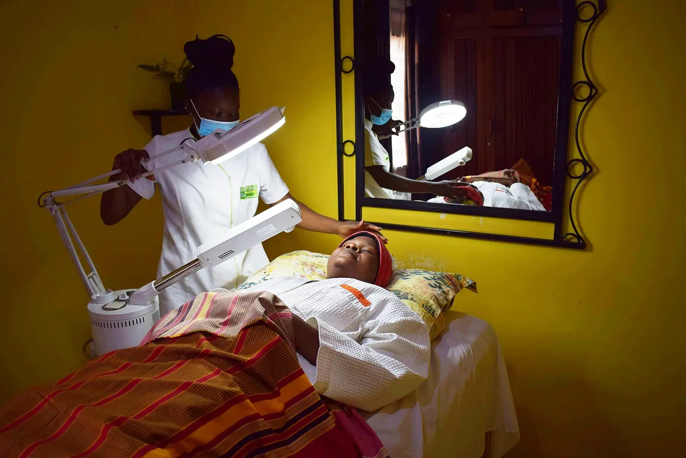 Illustrative photo of a spa room, not of Massage Envy