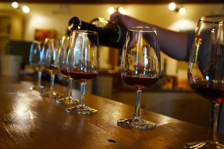 Illustrative photo of wine being tasted, not of Loxton Cellars