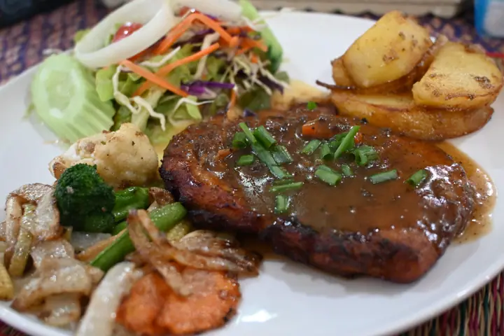 Illustrative photo of a restaurant dish, not of The Glen Ellen Inn