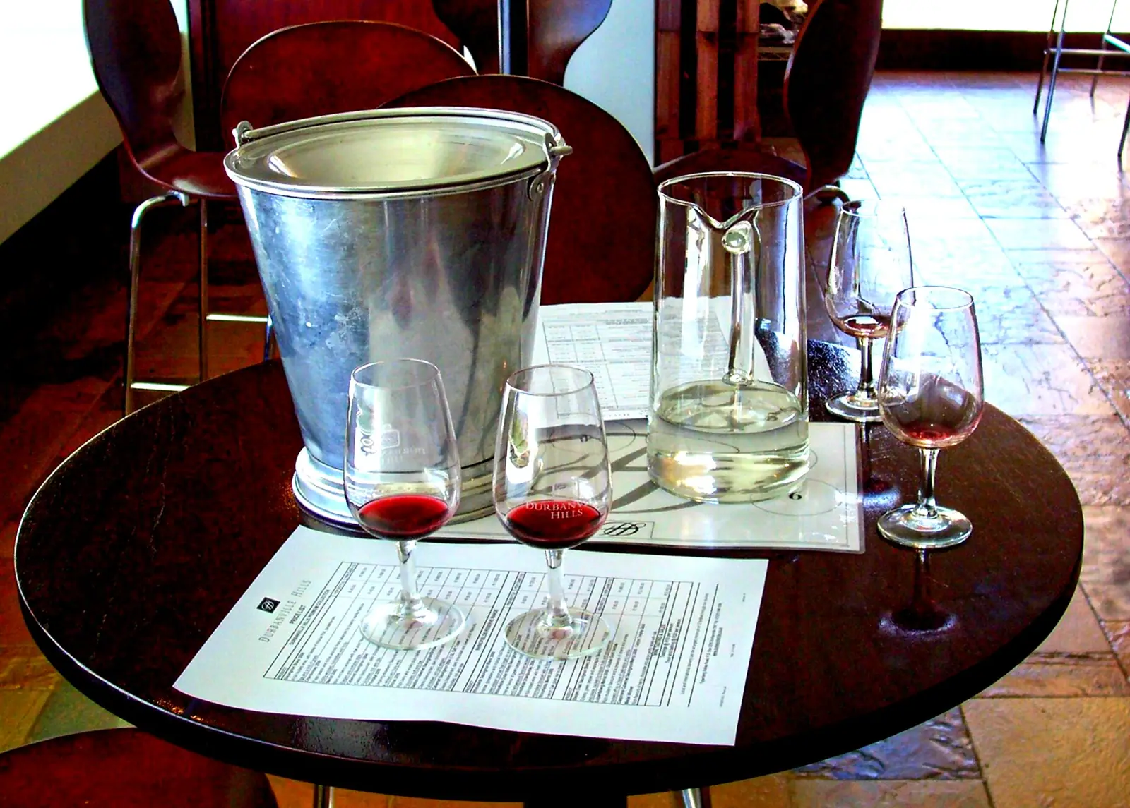 Illustrative photo of a bar counter, not of The Saloon at The Jack London Lodge