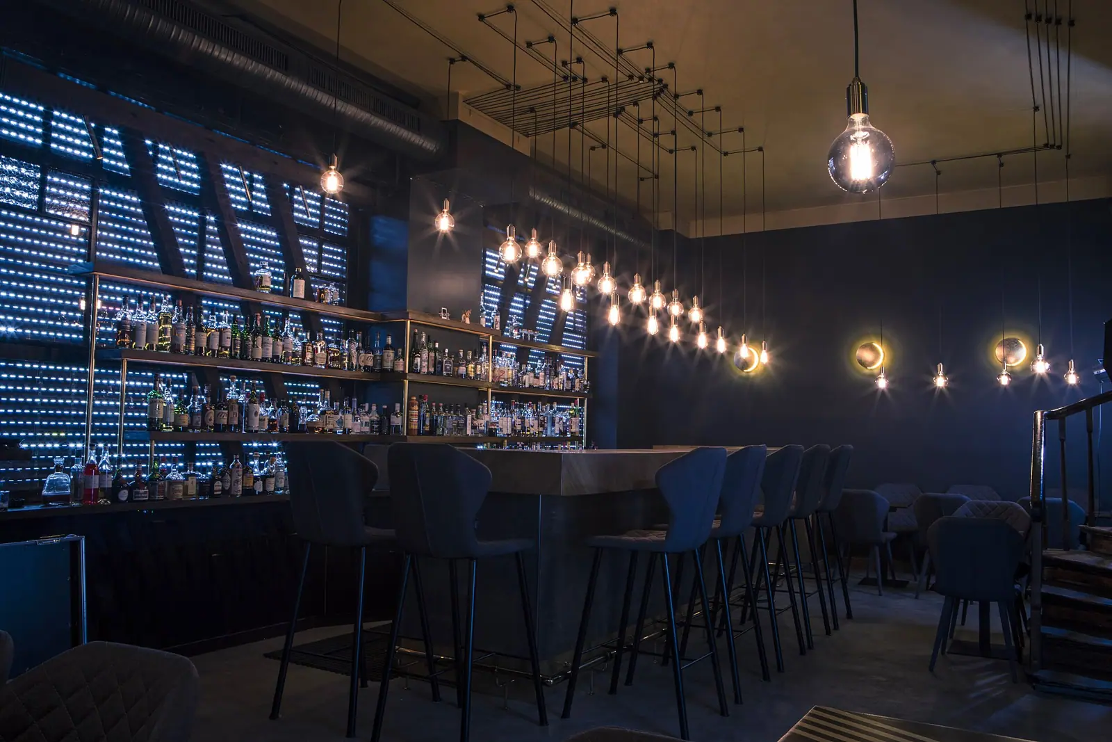 Illustrative photo of a bar counter, not of The Town Square