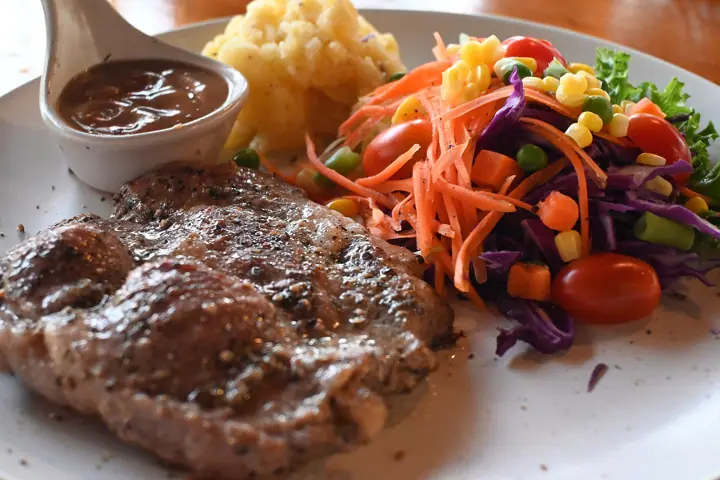 Illustrative photo of a restaurant dish, not of The Red Grape