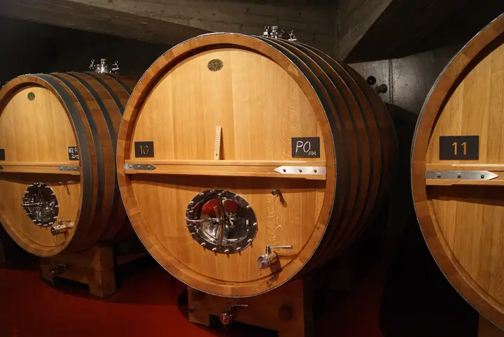 Illustrative photo of wine being tasted, not of Ledson Winery & Vineyards