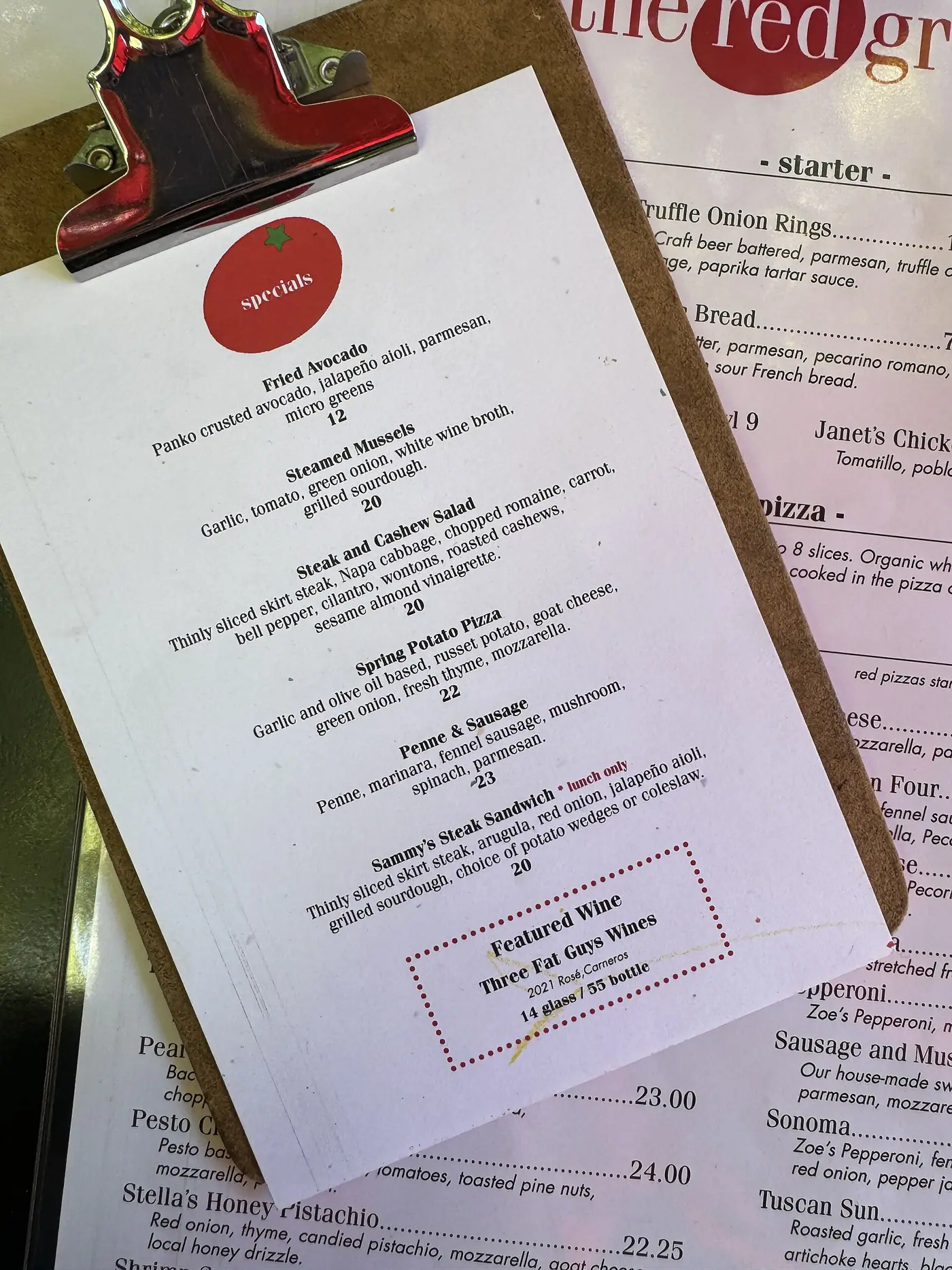 The Red Grape, Sonoma
